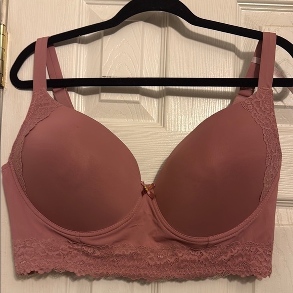 Daisy Fuentes Pink Lace Bra Size 42D - Picture 1 of 6